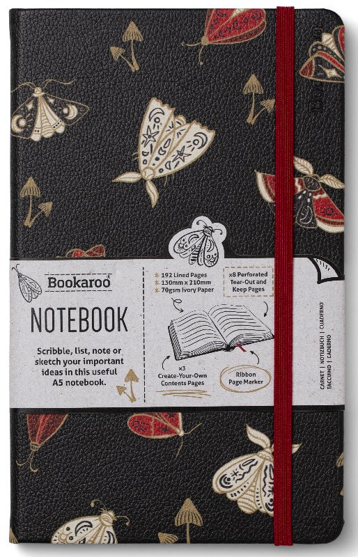 Moths Bookaroo A5 Notatbok