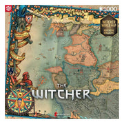 The Witcher 3 puslespill 1000 brikker – kart over Nordrikene