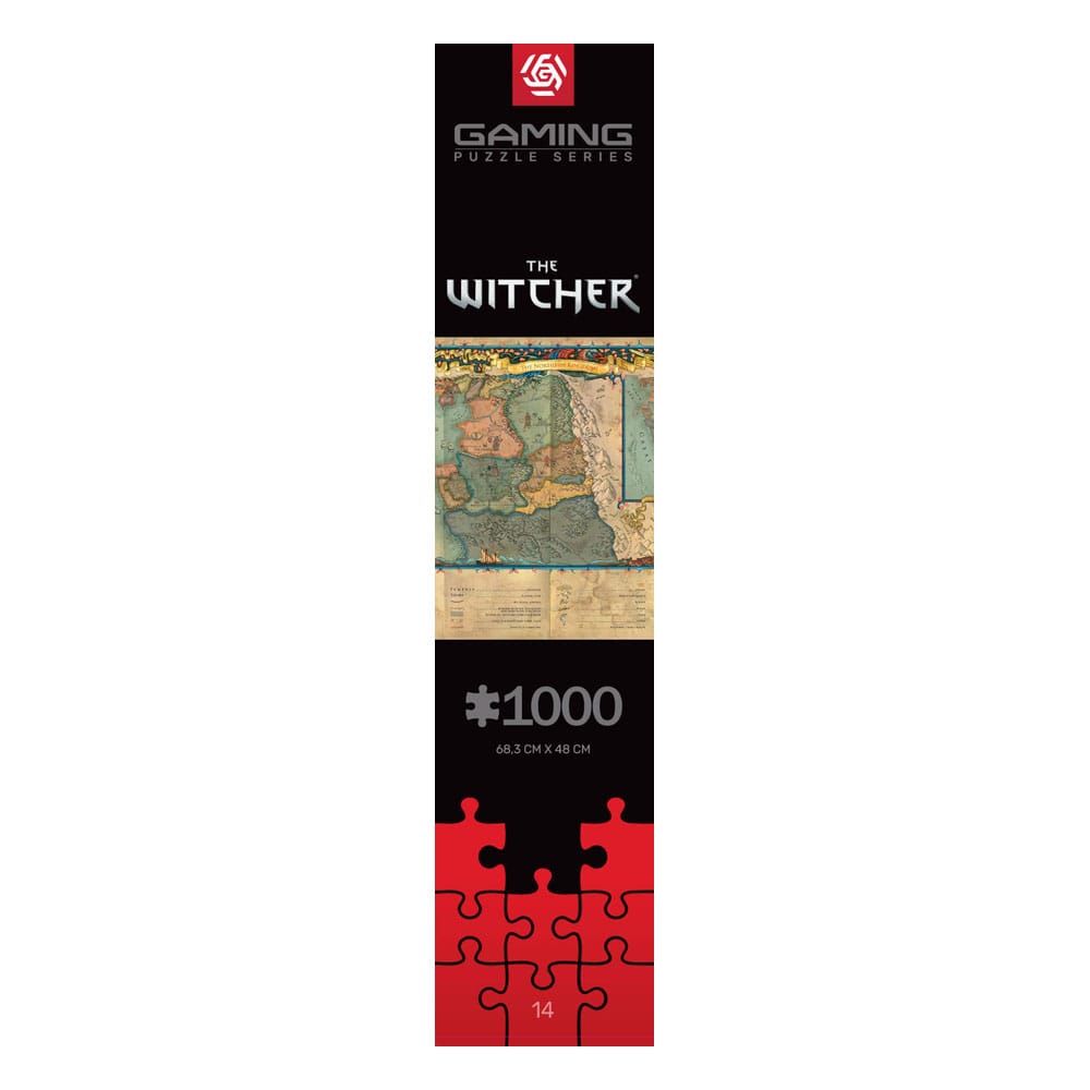 The Witcher 3 puslespill 1000 brikker – kart over Nordrikene