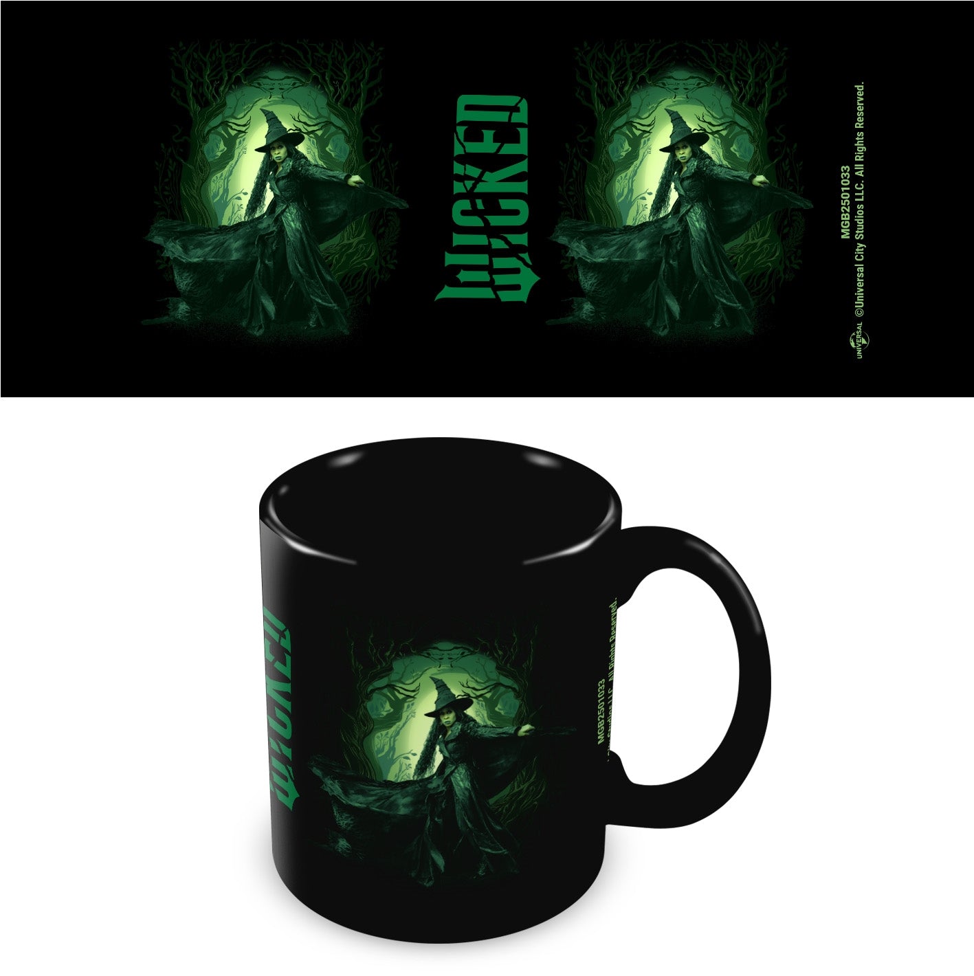 Wicked Elphaba svart kopp