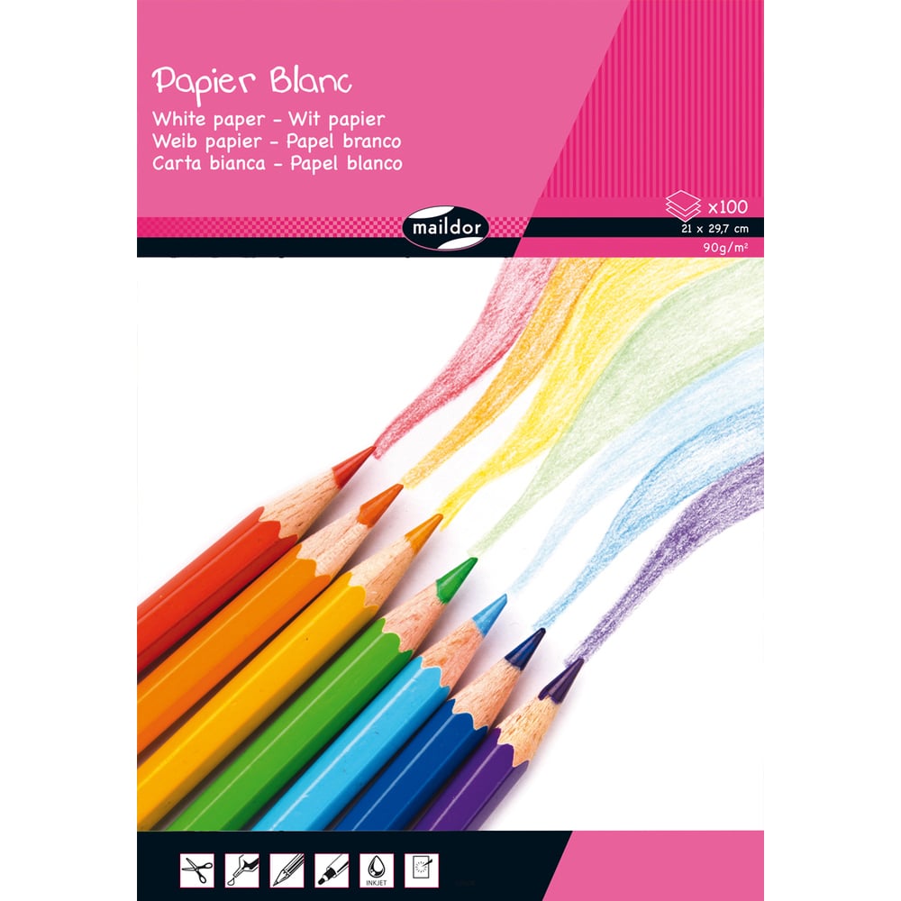 Tegneblokk - 90g - 100 ark - A4