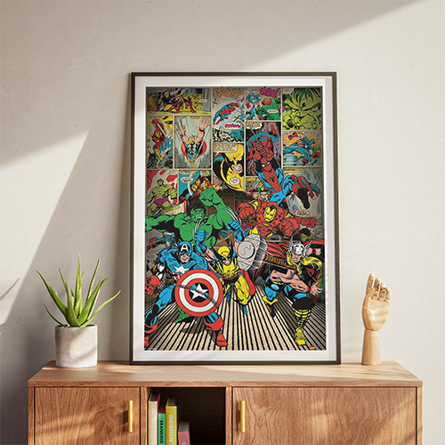 Marvel plakat – here come the heroes maxi poster