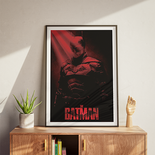 Batman plakat – crepuscular rays
