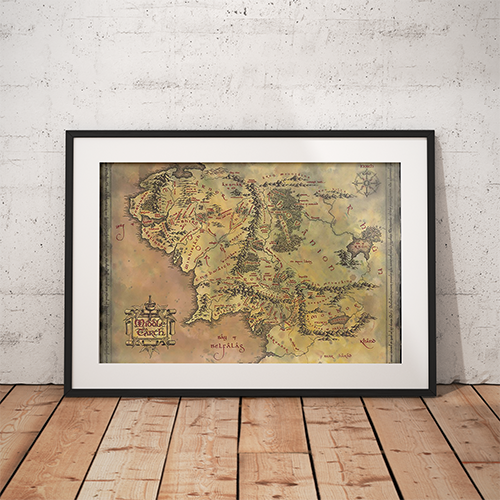 Ringenes Herre plakat – Middle earth