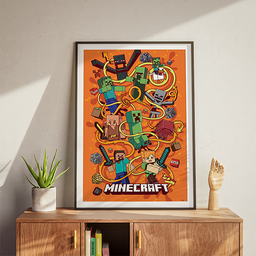 Minecraft plakat – funtage montage