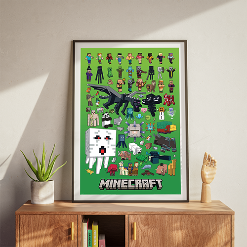Minecraft plakat