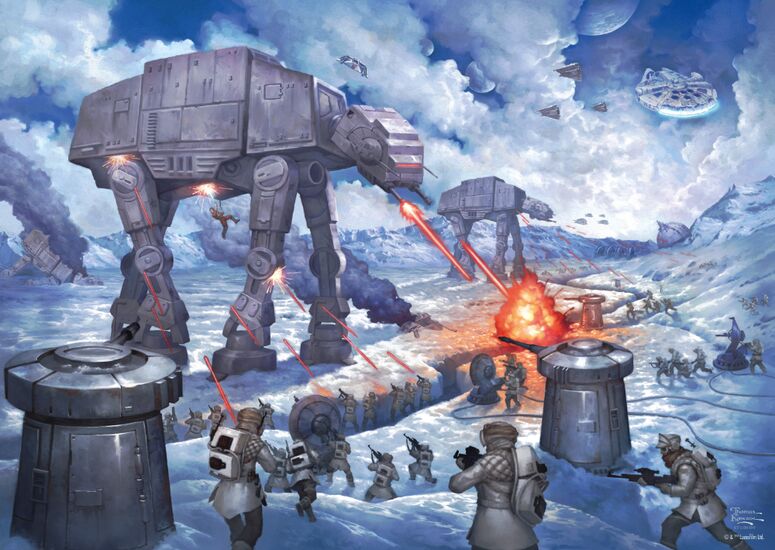 Star Wars - The Battle of Hoth puslespill 1000 brikker
