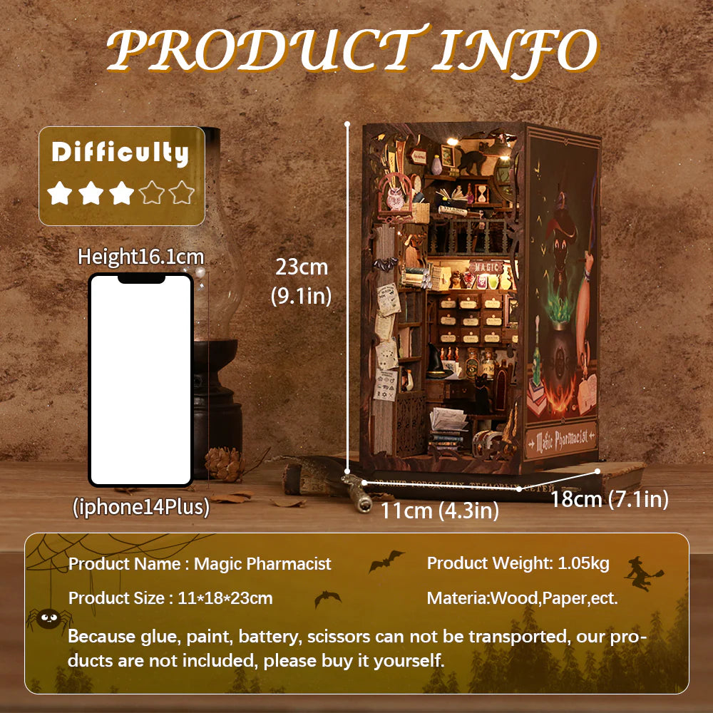 Magic Pharmacist - Book nook byggesett