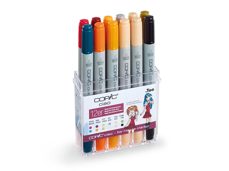 Copic Marker Ciao Sett - 12stk - Manga Trendy Teens