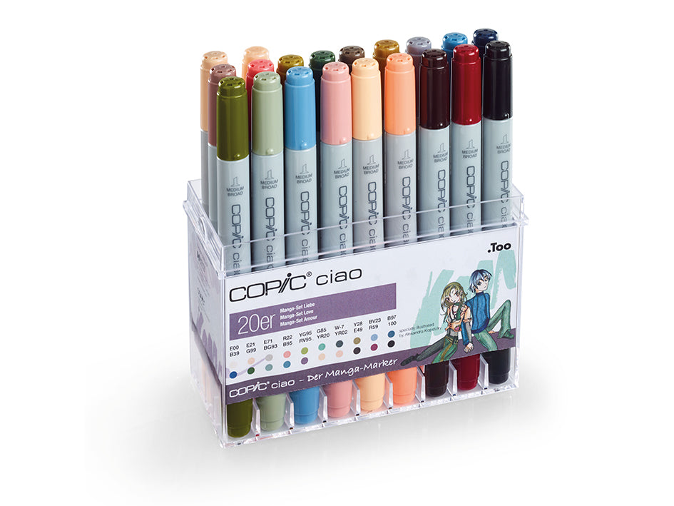 Copic Marker Ciao Sett - 20stk - Manga Love