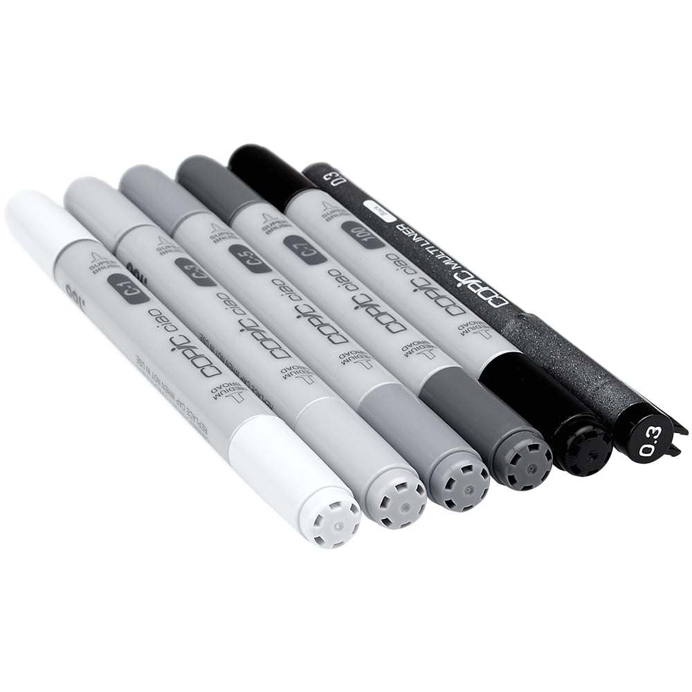 Marker Ciao 5+1 Sett – Cool Grey Tones