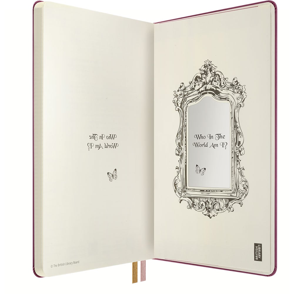 Hjertenes Dronning – Ulinjert – Moleskine notatbok (Alice i Eventyrland)