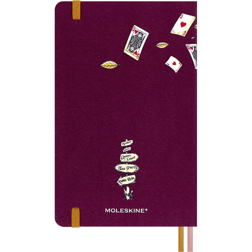 Hjertenes Dronning – Ulinjert – Moleskine notatbok (Alice i Eventyrland)