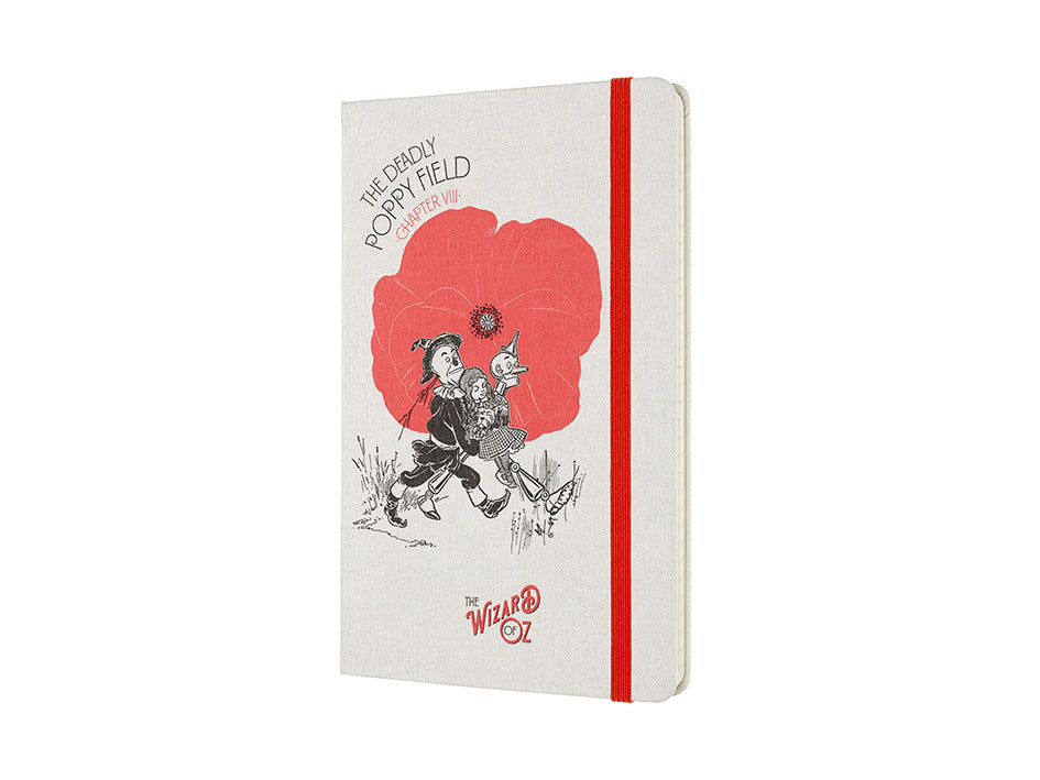 The Deadly Poppy Field – Linjert – Moleskine notatbok (Trollmannen fra Oz)