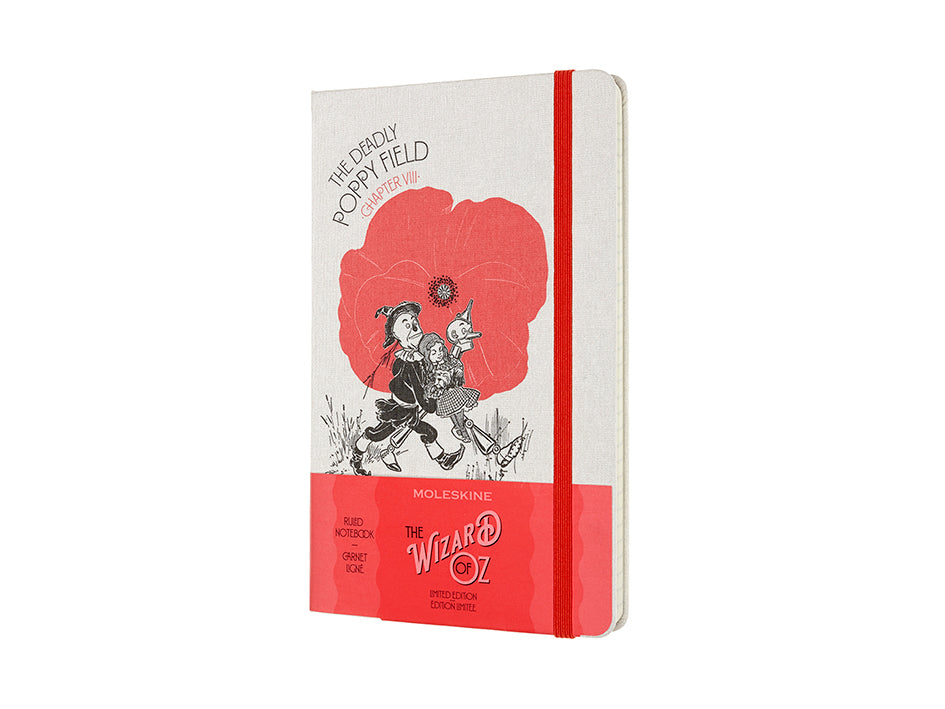 The Deadly Poppy Field – Linjert – Moleskine notatbok (Trollmannen fra Oz)