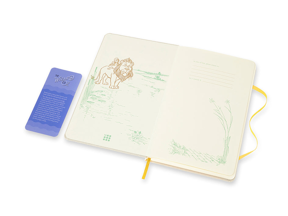 The Cowardly Lion – Ulinjert – Moleskine notatbok (Trollmannen fra Oz)