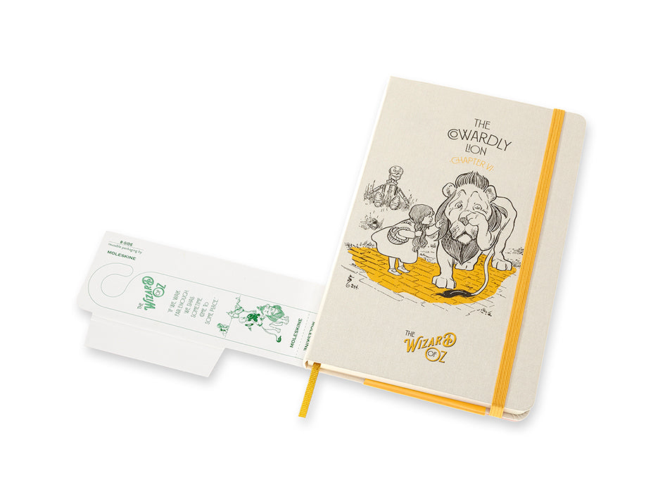 The Cowardly Lion – Ulinjert – Moleskine notatbok (Trollmannen fra Oz)