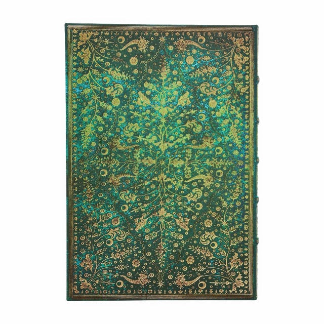 Emerald Flower - Grande Paperblanks notatbok (ulinjert)