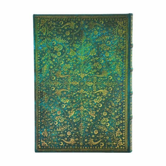 Emerald Flower - Midi Paperblanks notatbok (Linjert)