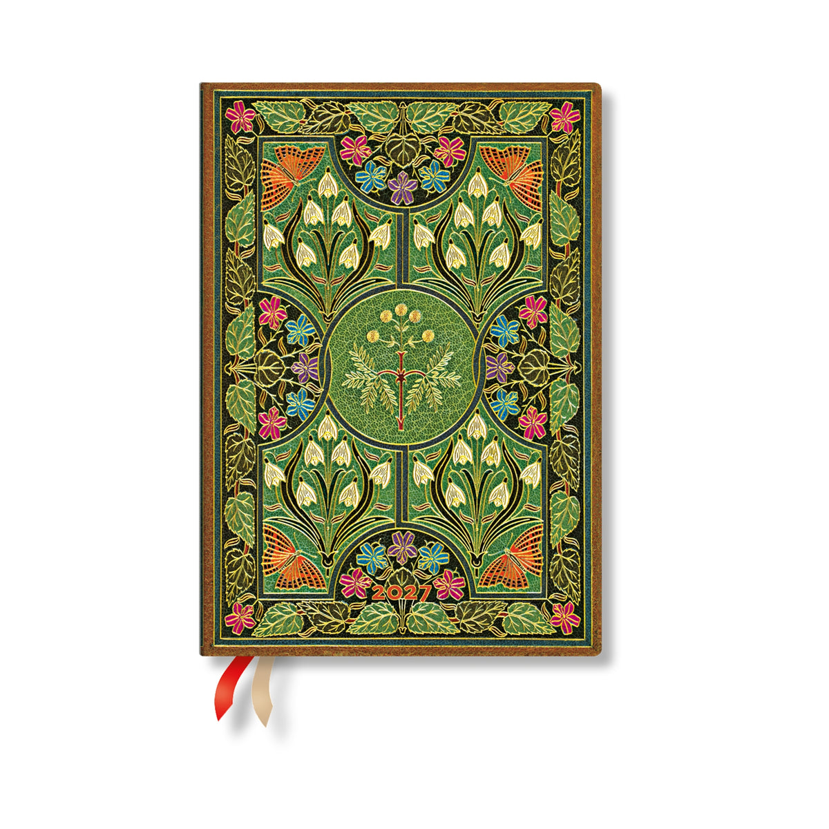 2027 Poetry in Bloom – Ukesplanlegger Midi – Paperblanks, detaljbilde av forsiden