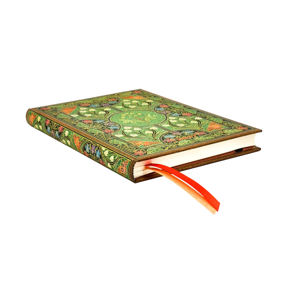 2027 Poetry in Bloom – Ukesplanlegger Midi – Paperblanks, rygg og sidesnitt