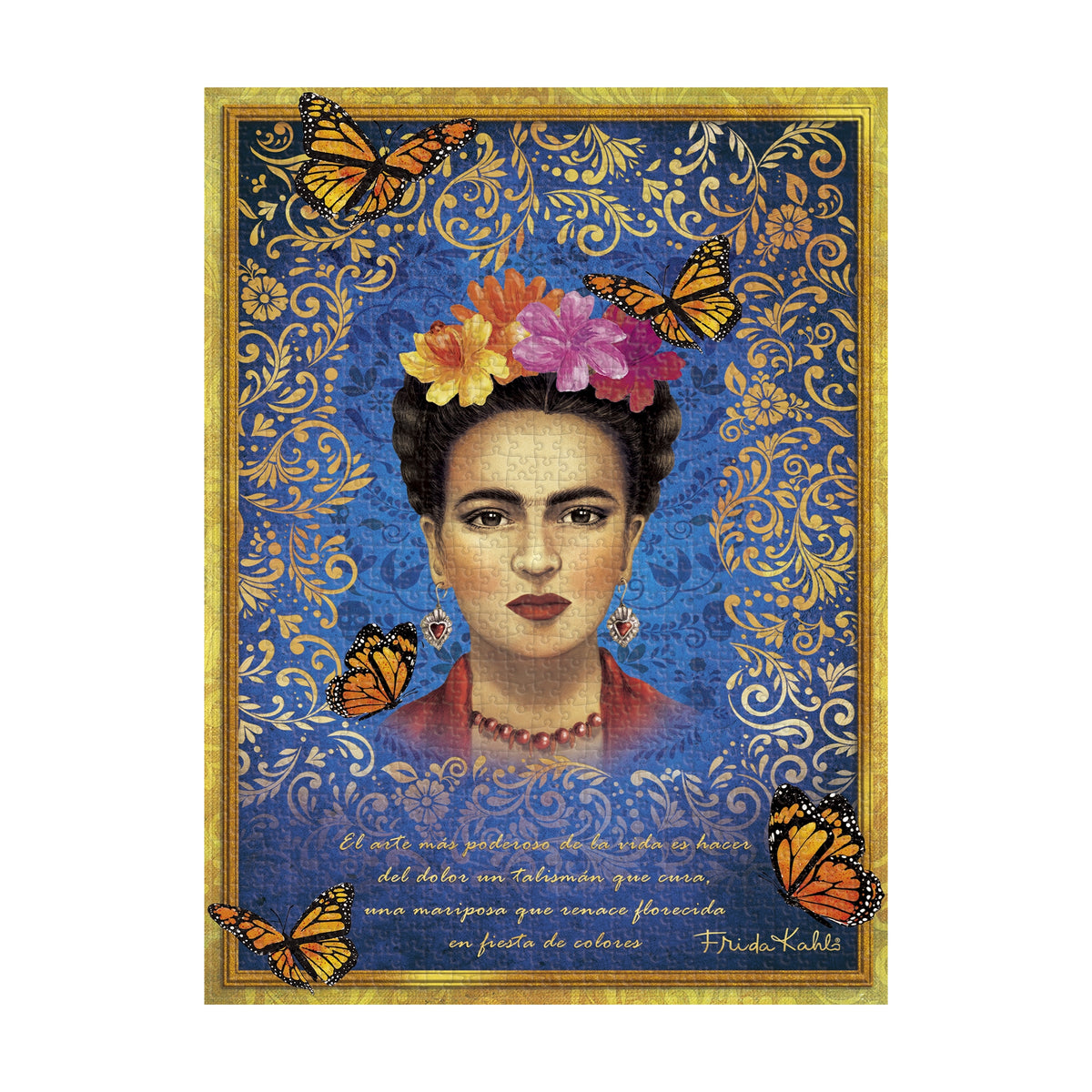Viva Frida puslespill, motivet ferdig lagt