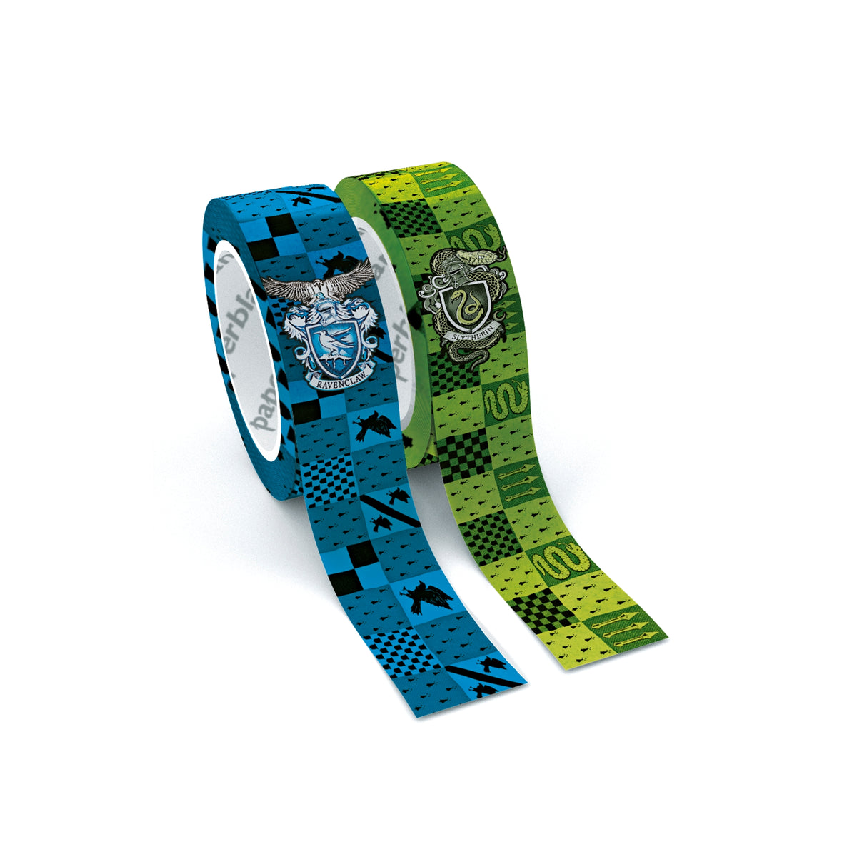 Ravenclaw og Slytherin washi-teip, motivet flatt