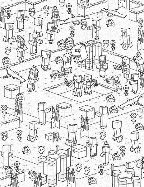 Official Minecraft Coloring Book: Create, Explore, Relax!