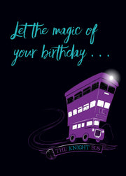 Harry Potter: Knight Bus Birthday Signature Pop-Up Card