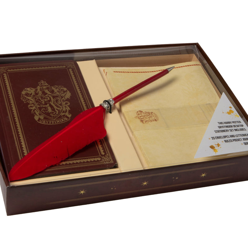 Harry Potter: Gryffindor Desktop Stationery Set (Med penn)