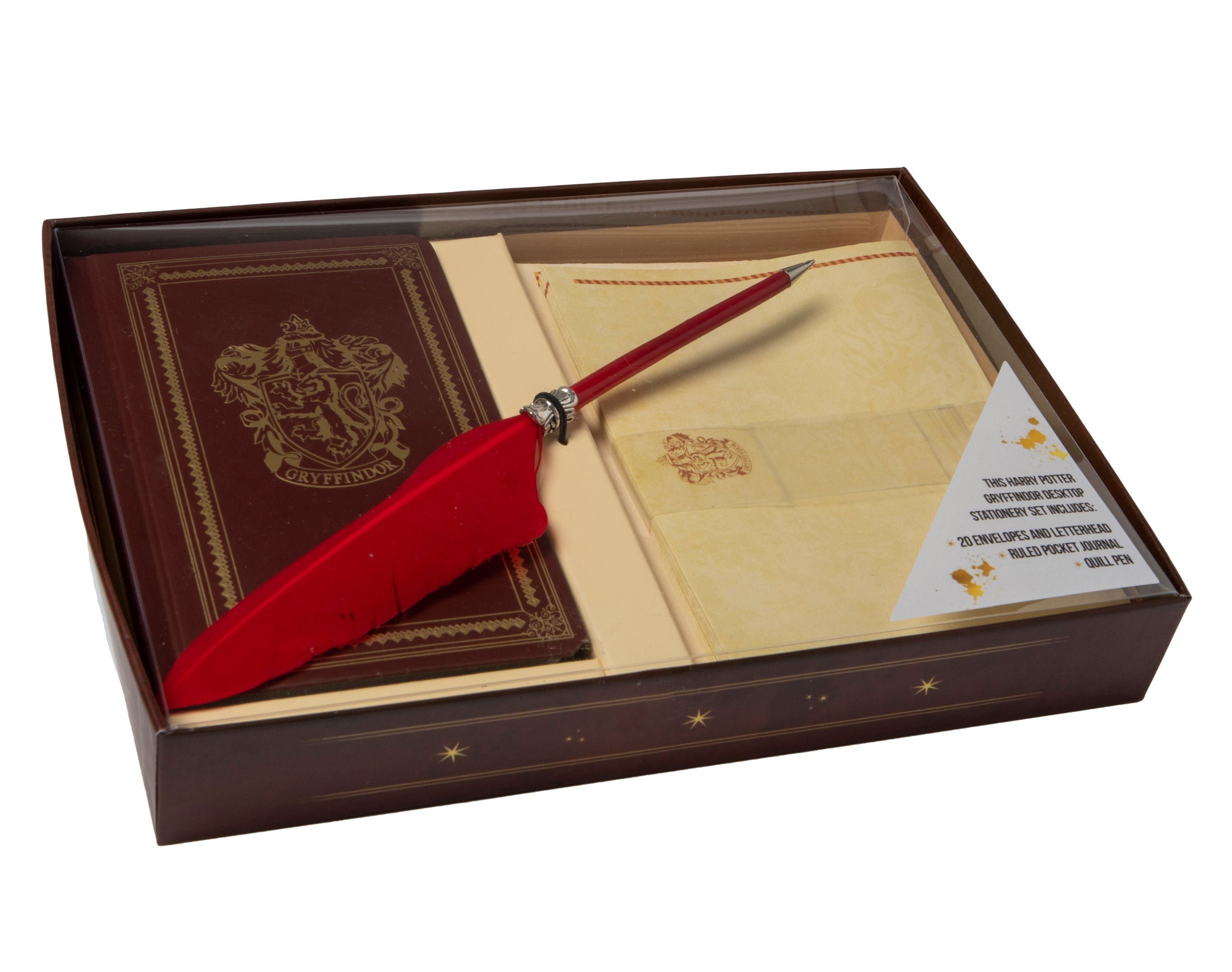 Harry Potter: Gryffindor Desktop Stationery Set (Med penn)