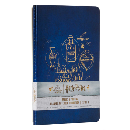 Harry Potter: Spell and Potions Planner Notebook Collection (Sett av 3)