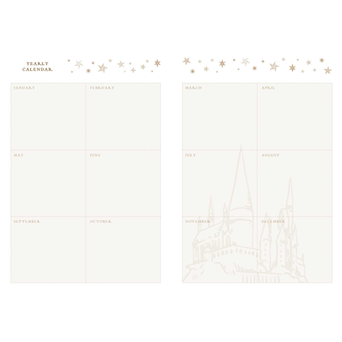 Harry Potter: Welcome to Hogwarts Planner Notebook Collection (Sett av 3)