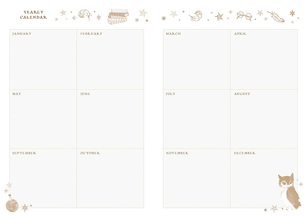 Harry Potter: Floral Fantasy Planner Notebook Collection (Sett av 3)