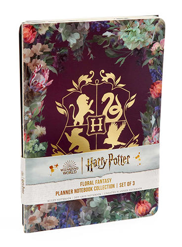 Harry Potter: Floral Fantasy Planner Notebook Collection (Sett av 3)
