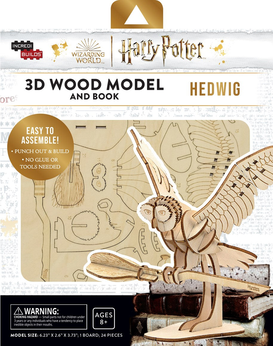 Harry Potter: Hedwig 3D tremodell og bok