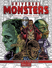 Fargeleggingsbok med klassiske Universal Monsters