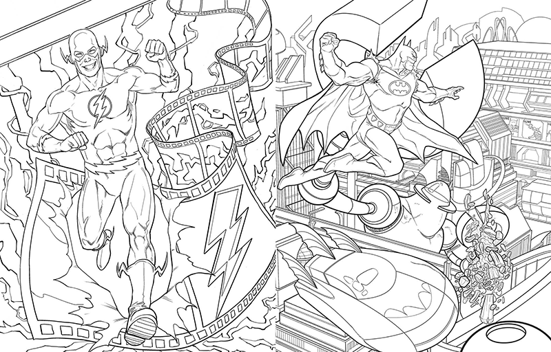 DC Showcase: The Official Coloring Book