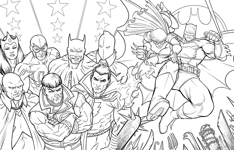 DC Showcase: The Official Coloring Book
