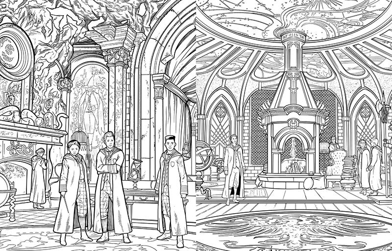 Hogwarts Legacy fargeleggingsbok