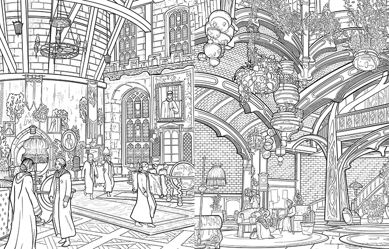 Hogwarts Legacy fargeleggingsbok