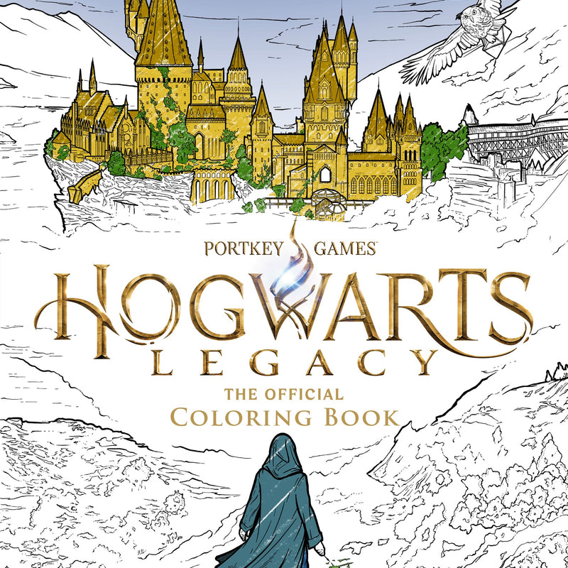 Fargeleggingsbok inspirert av Hogwarts Legacy
