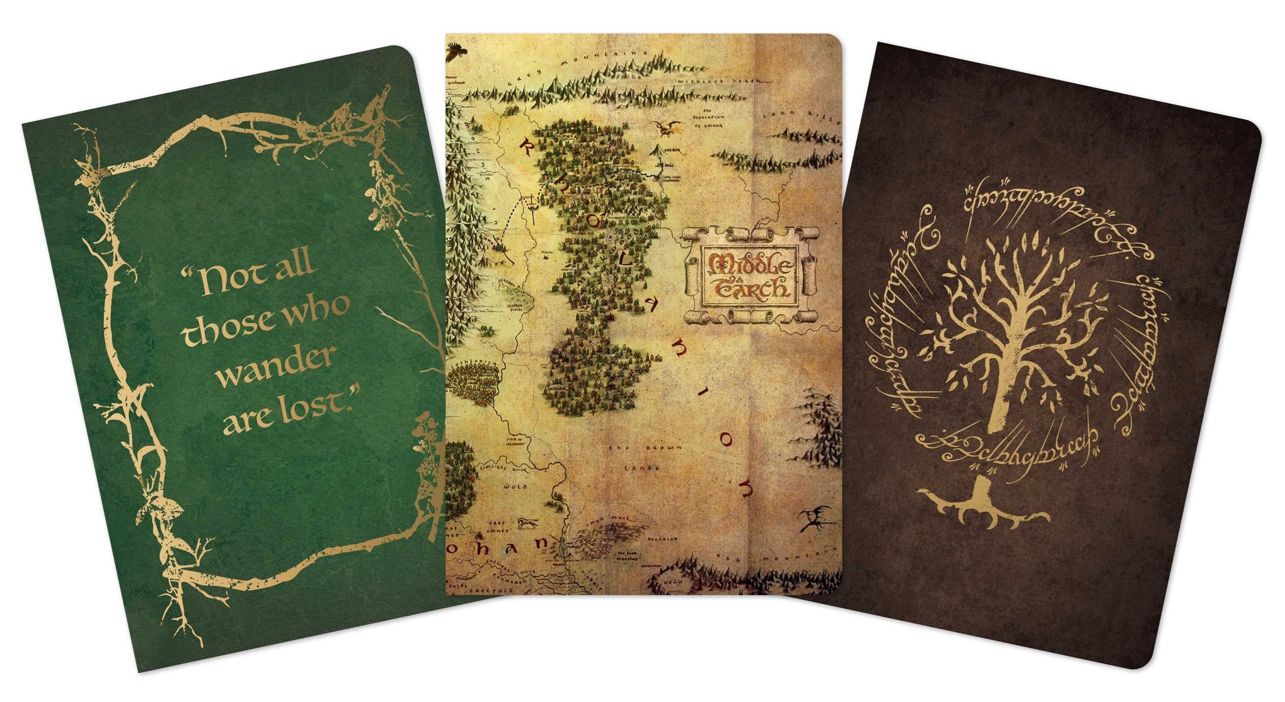 Lord of the Rings Planner Notebook Collection (Sett av 3)
