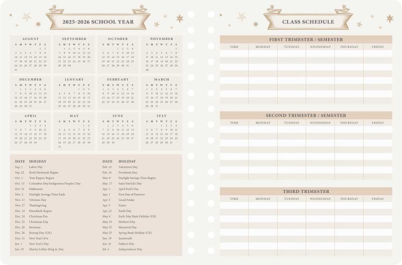 2025–2026 HP Hogwarts Student Planner