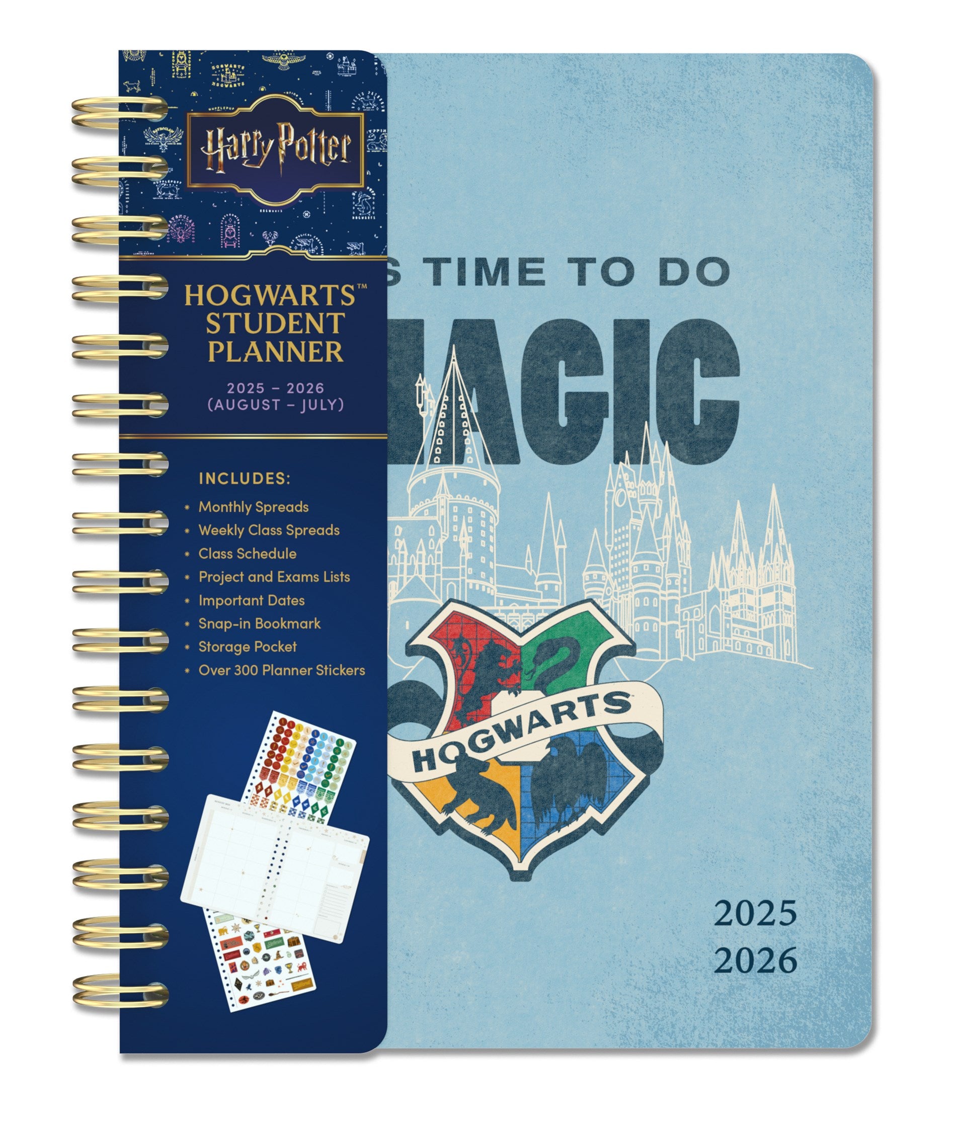 Studentkalender 2025–2026 med Hogwarts-design