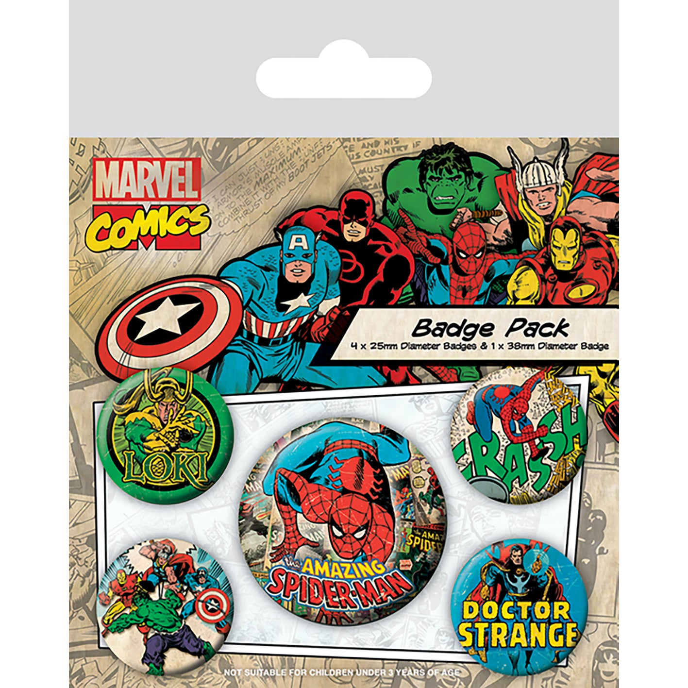 Spider-Man button-pakke – spider-man
