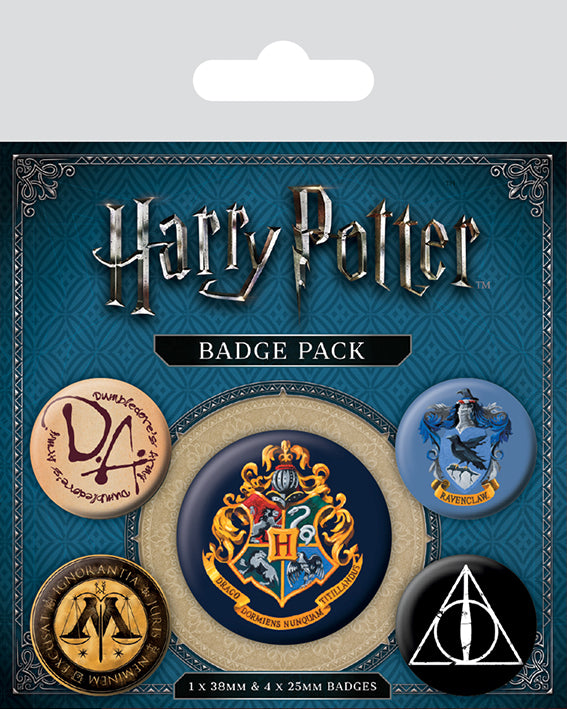 Harry Potter button-pakke – core hogwarts