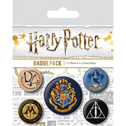 Harry Potter button-pakke – core hogwarts