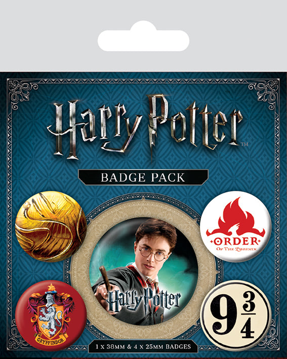 Harry Potter button-pakke – core Gryffindor
