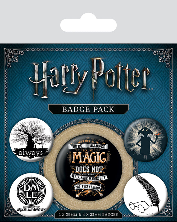 Harry Potter button-pakke – deathly hallows symbols